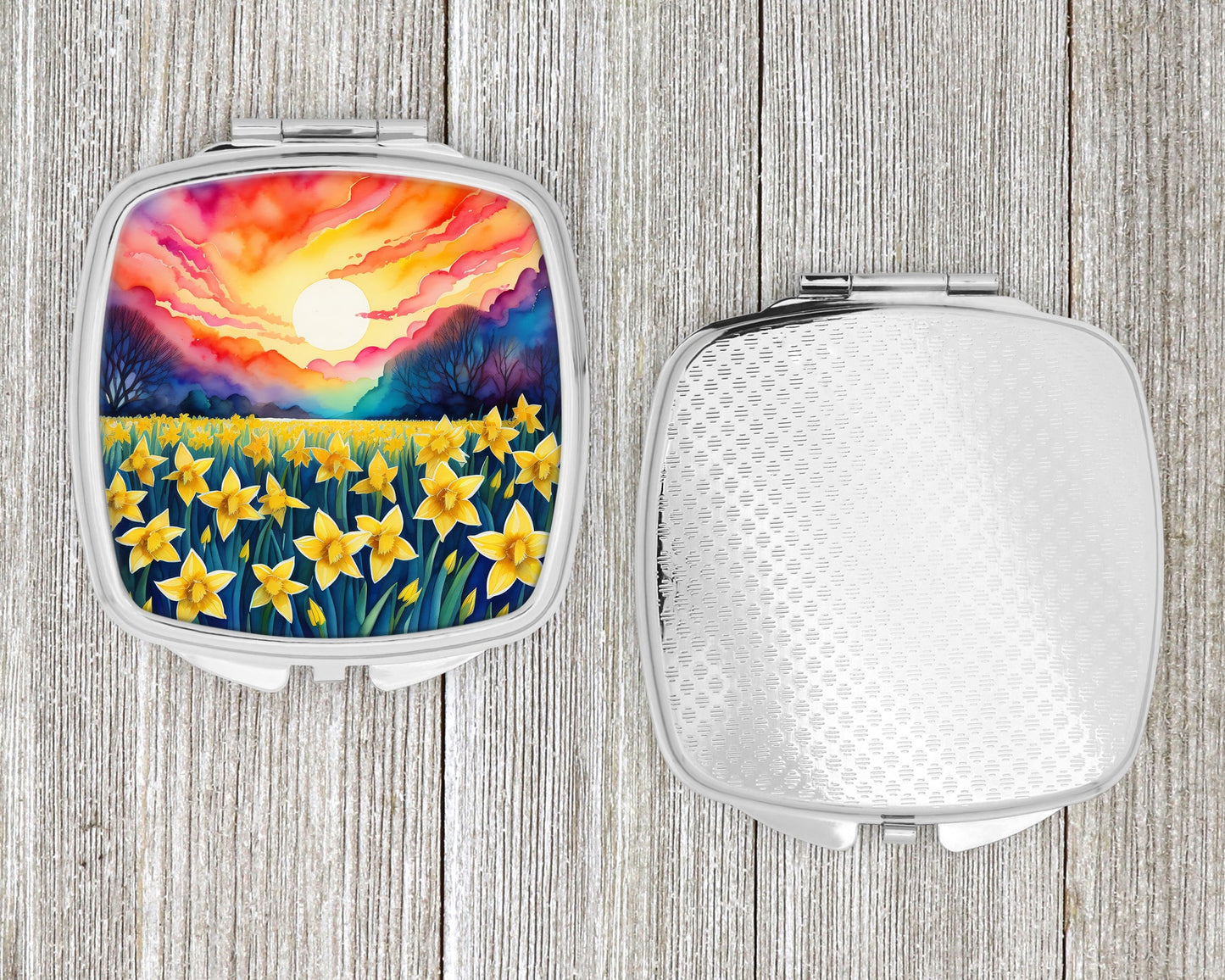 Colorful Daffodils Compact Mirror-3
