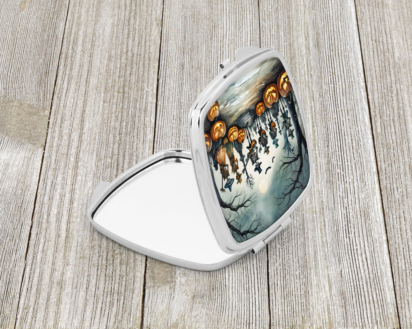 Mariachi Skeleton Band Spooky Halloween Compact Mirror-1