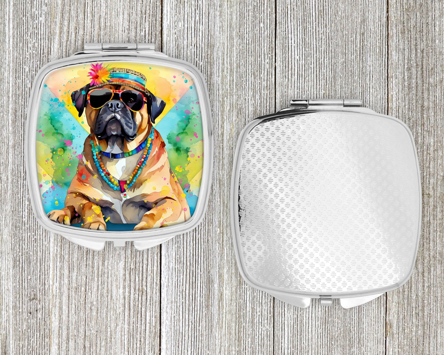 Cane Corso Hippie Dawg Compact Mirror-3