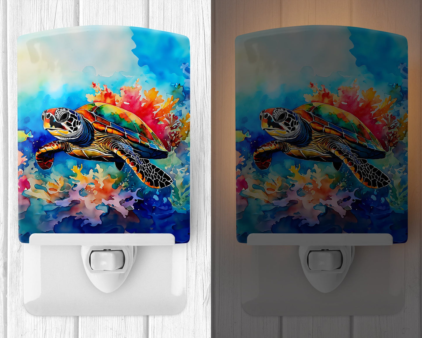 Loggerhead Sea Turtle Ceramic Night Light-1