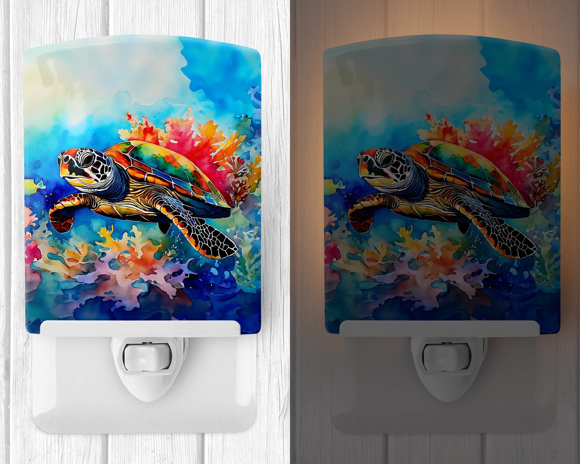 Loggerhead Sea Turtle Ceramic Night Light-1
