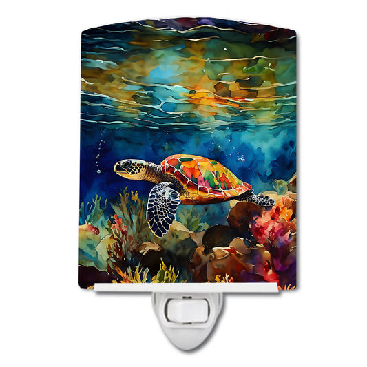 Loggerhead Sea Turtle Ceramic Night Light-0