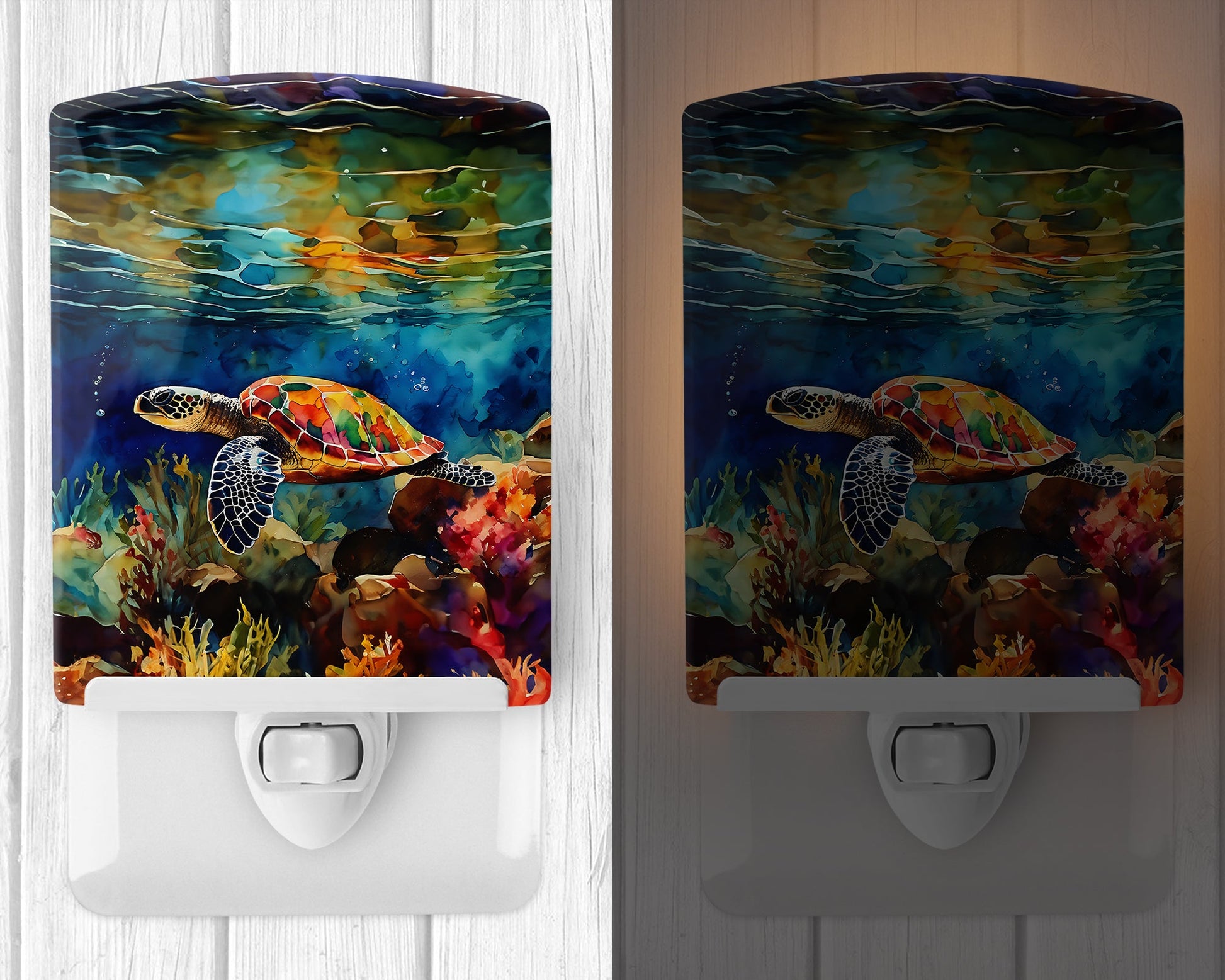 Loggerhead Sea Turtle Ceramic Night Light-1
