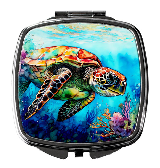 Loggerhead Sea Turtle Compact Mirror-0