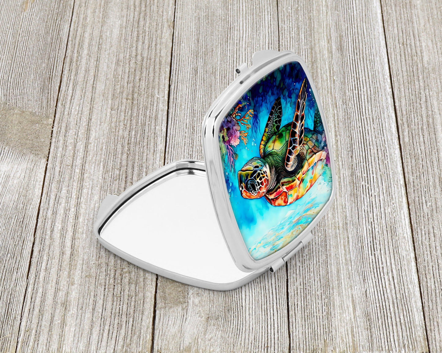 Loggerhead Sea Turtle Compact Mirror-1