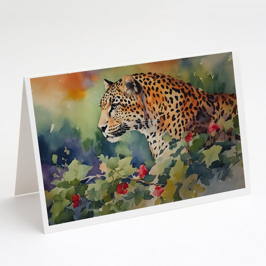 Leopard Greeting Cards Pack of 8-0