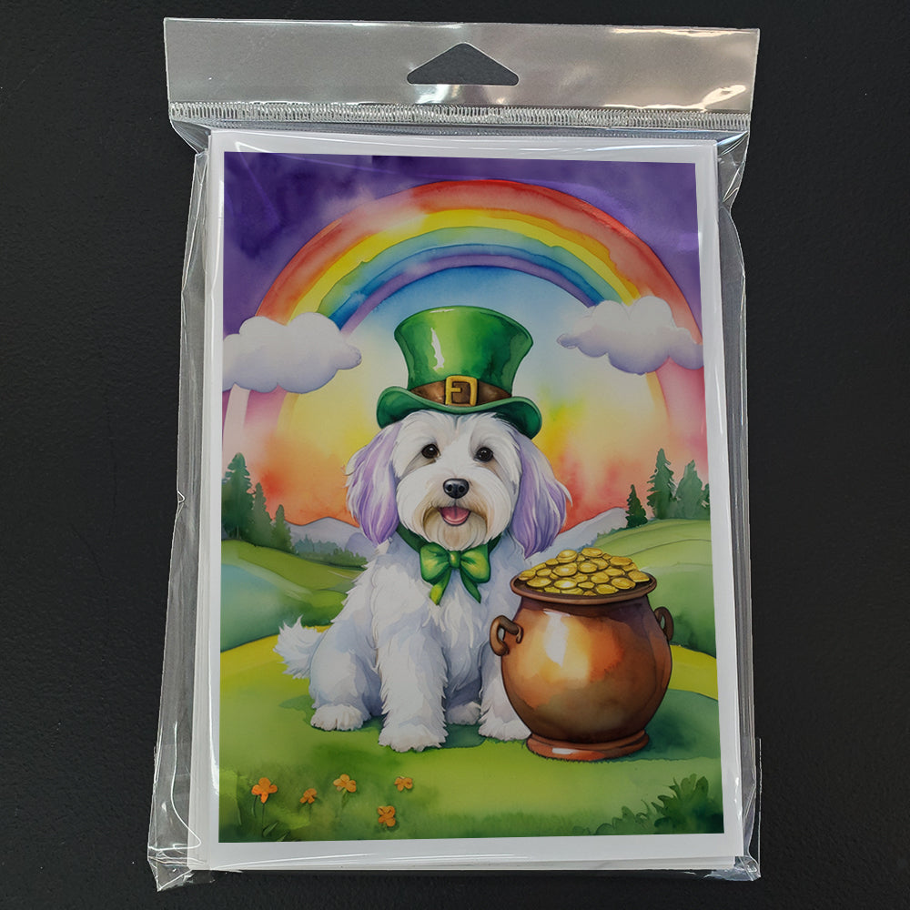 Coton de Tulear St Patrick's Day Greeting Cards Pack of 8-2
