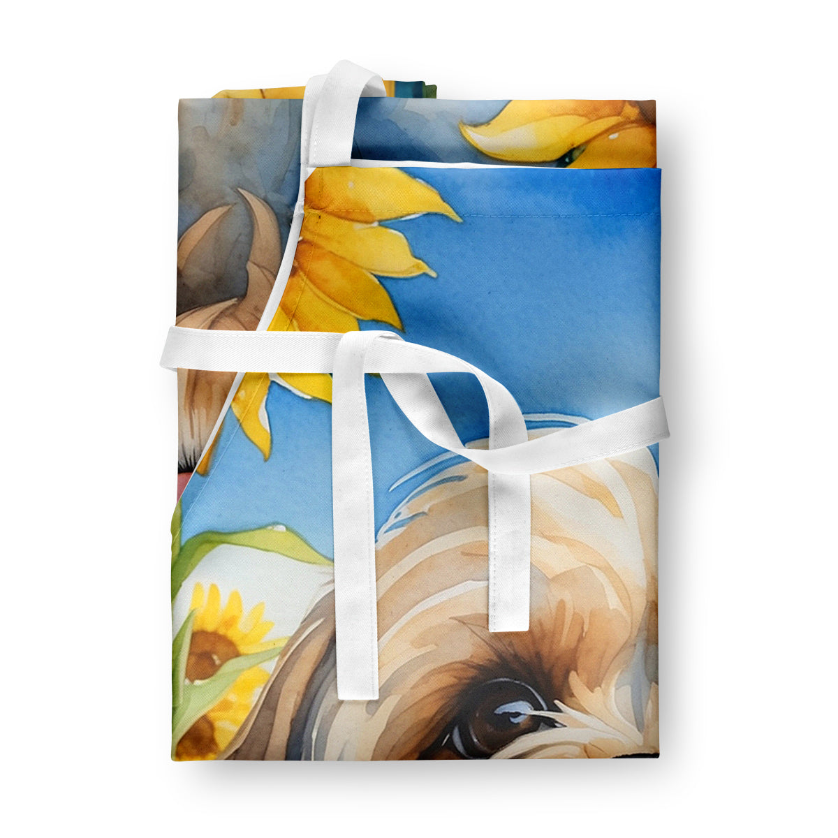 Lhasa Apso in Sunflowers Apron-2