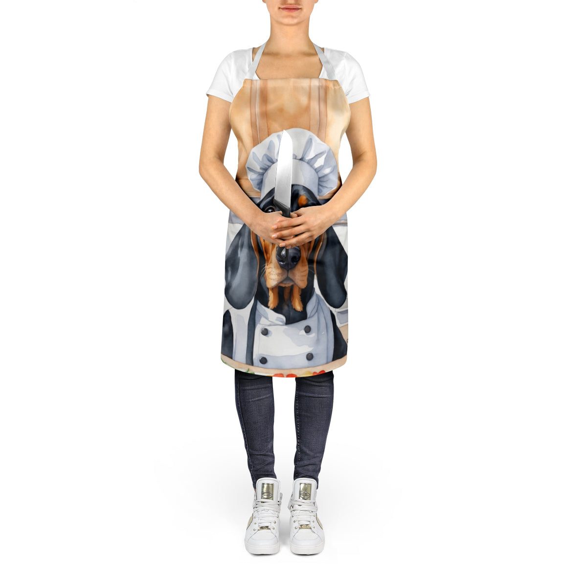 Black and Tan Coonhound The Chef Apron-4