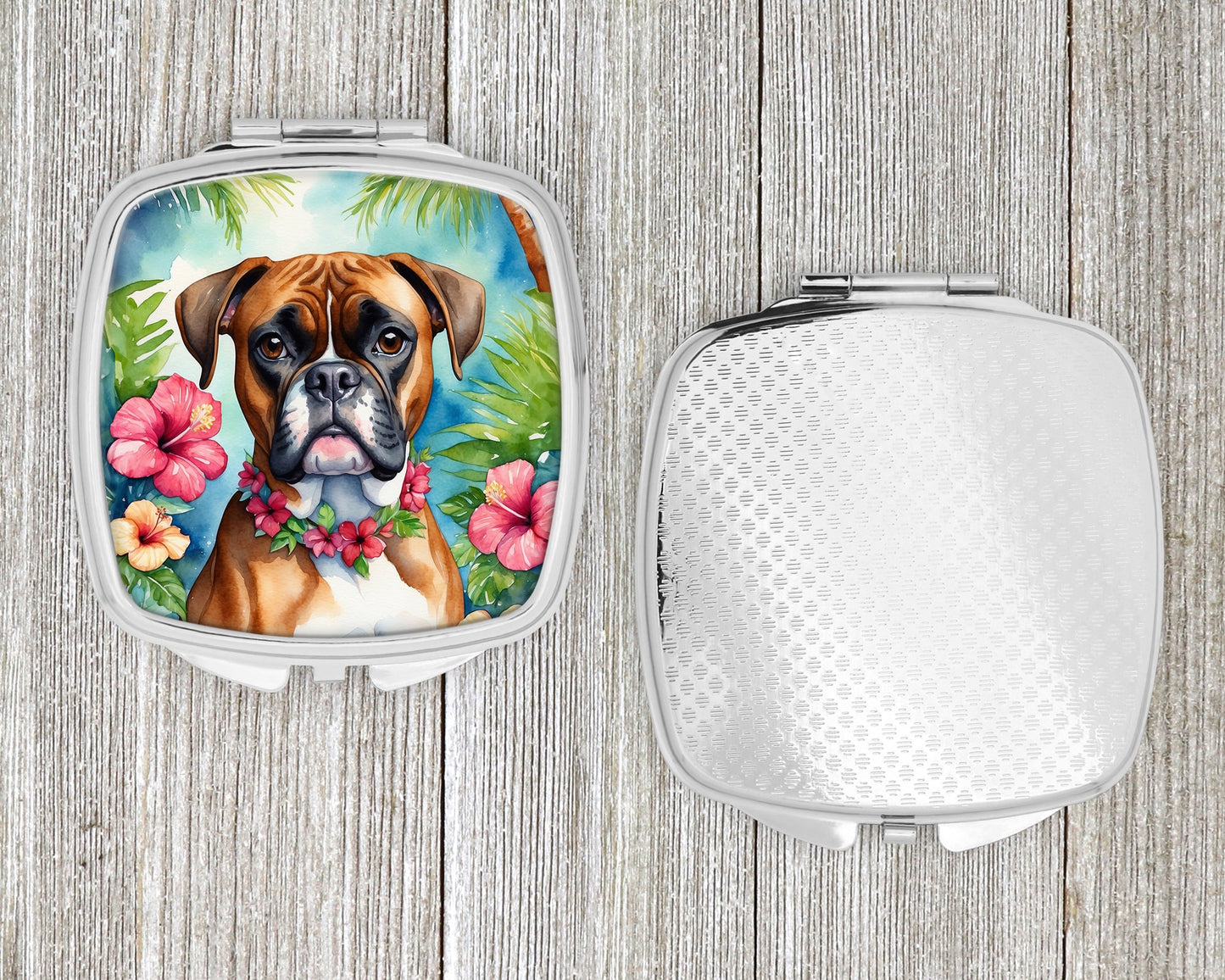 Boxer Luau Compact Mirror-3