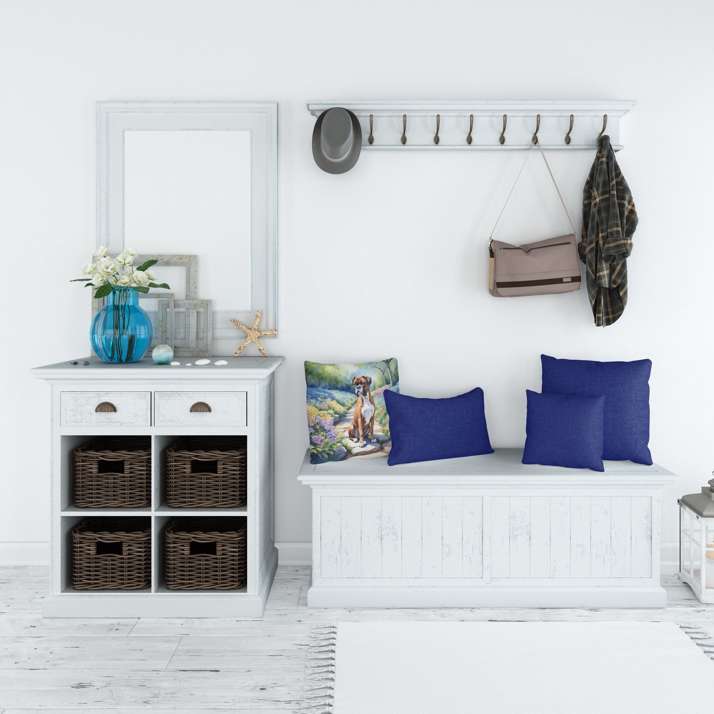 Boxer Spring Path Throw Pillow-4