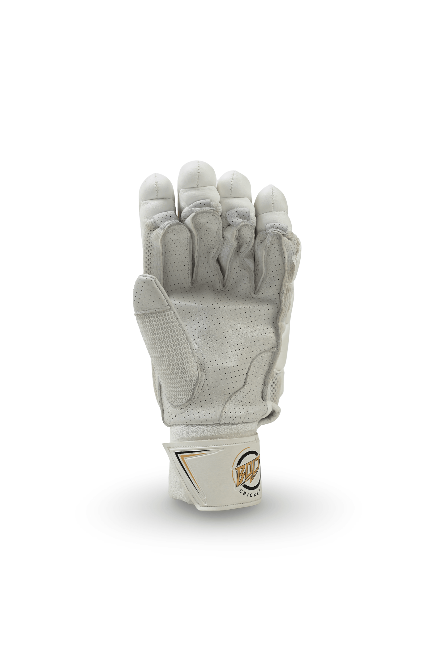 Bolt Specter Batting Gloves - White/Gold-2
