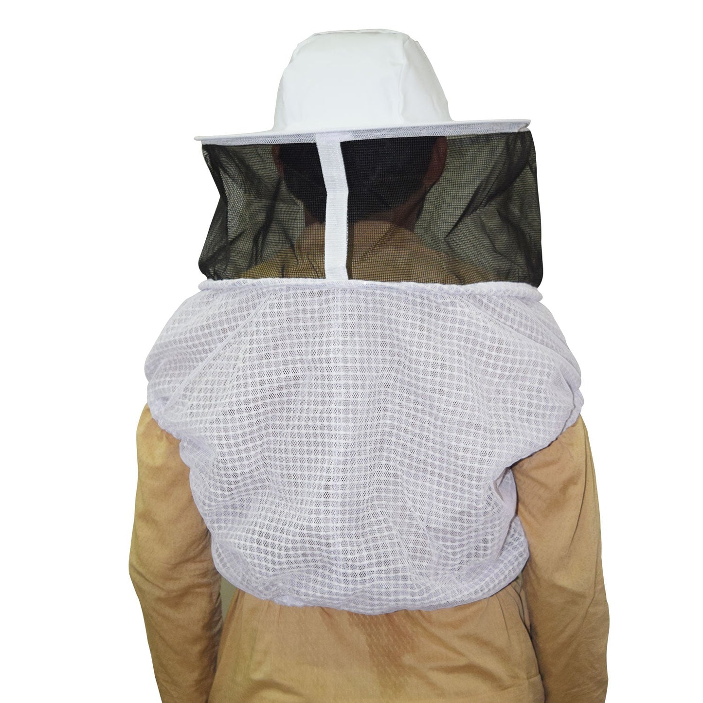 Beekeeping Bee Half Body Round Head Veil 3 Layer Mesh Ventilated Protective Gear-1