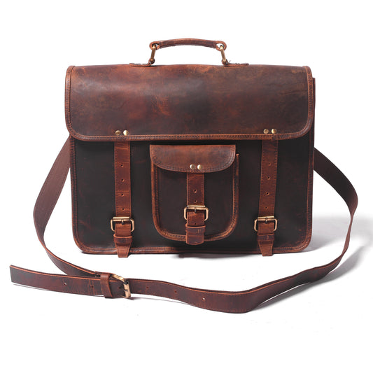 Loculus Handcrafted Full Grain Leather Messenger Bag-0