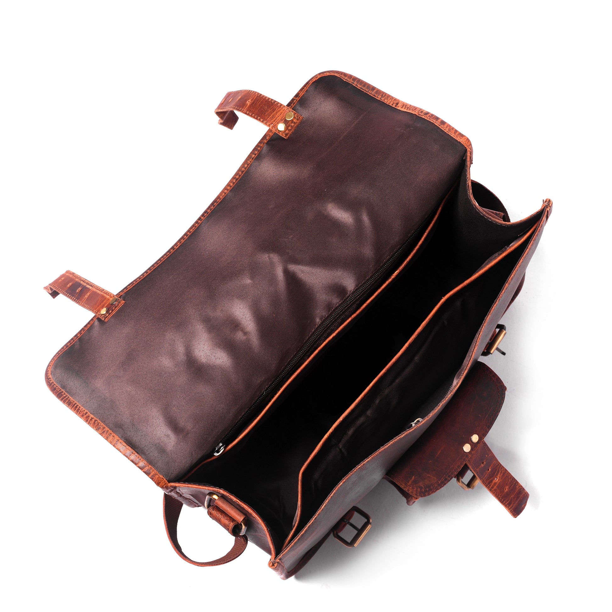 Loculus Handcrafted Full Grain Leather Messenger Bag-3