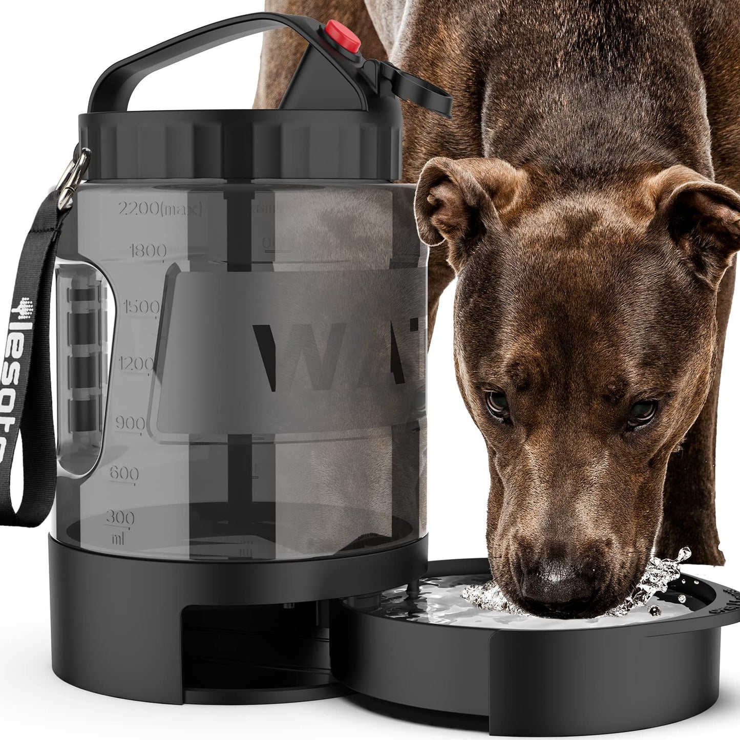 Large Dog Travel Water Bowl Dispenser-5