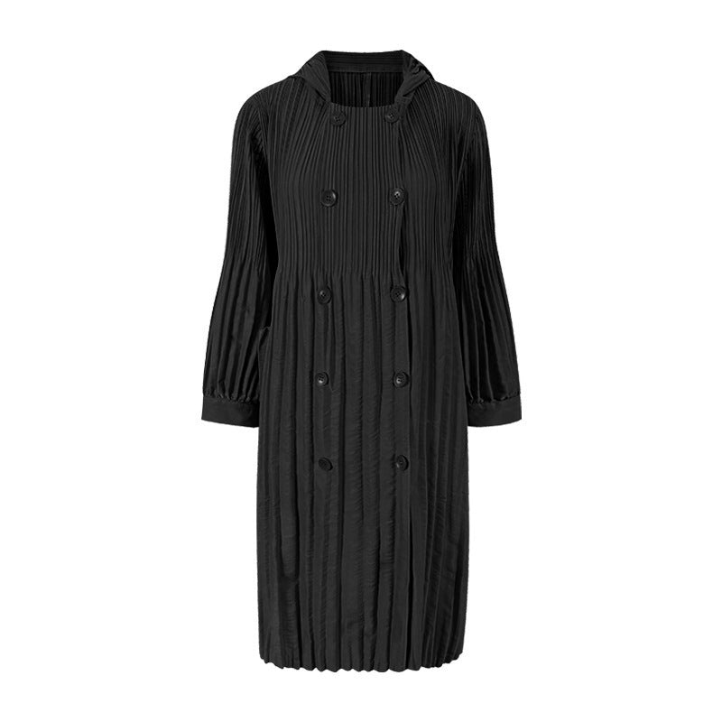 Double-Breasted Windbreaker Coat For Women, Midtown, BYMANYC New York.-5