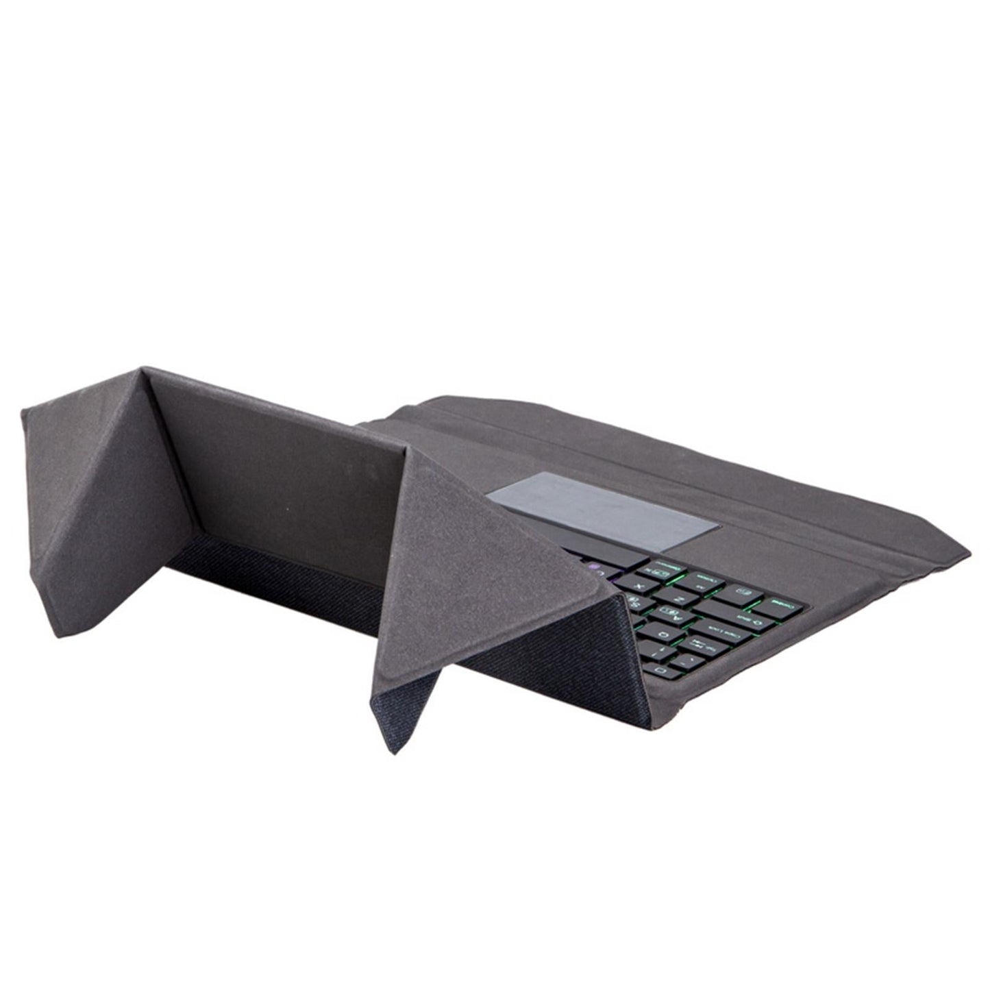 Bluetooth Keyboard Leather Case With Backlight & Touchpad For Ipad Air 10.9 - Black-4