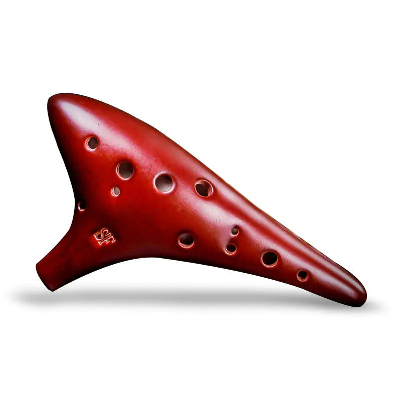 Hand-Painted 12-Hole Ocarina Set with Starry Design