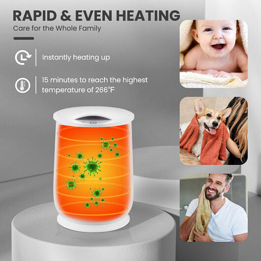 20L Bathroom Towel Warmer with Auto Shut-White-3