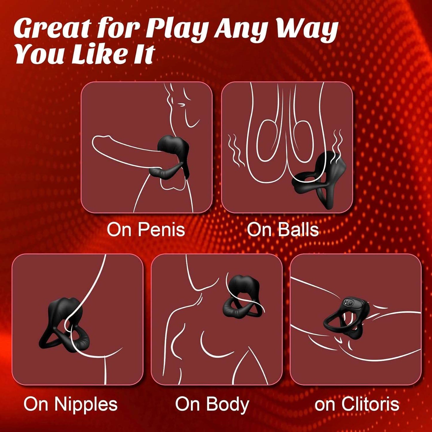 EdgeBand Vibrating Penis Ring Clitoris Stimulator-3