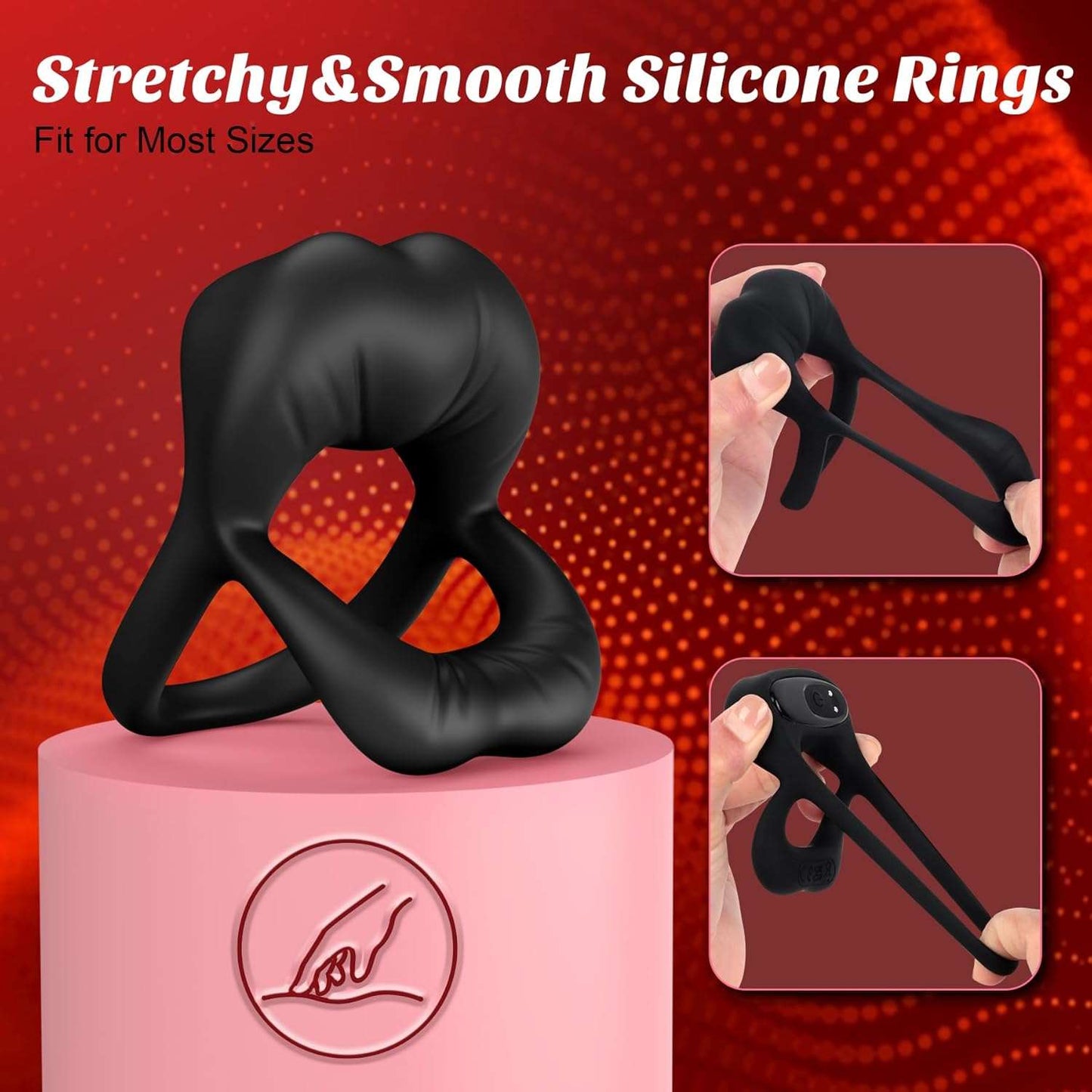 EdgeBand Vibrating Penis Ring Clitoris Stimulator-4