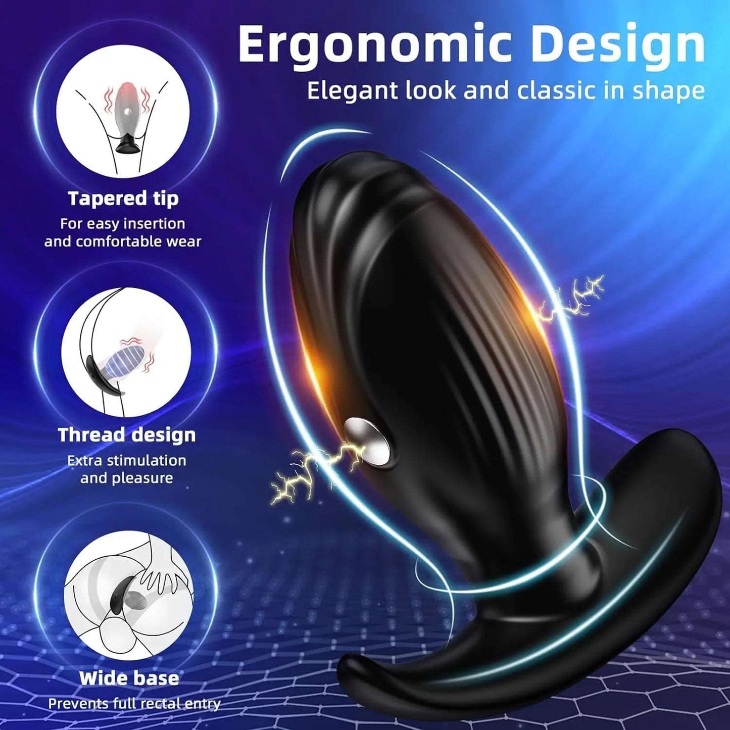 Electric Shock Butt Plug Vibrator-4