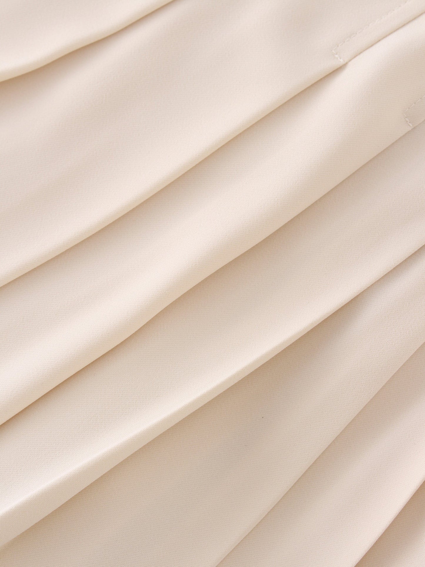 Yoke Pleated Skirt 37"-Ivory-4
