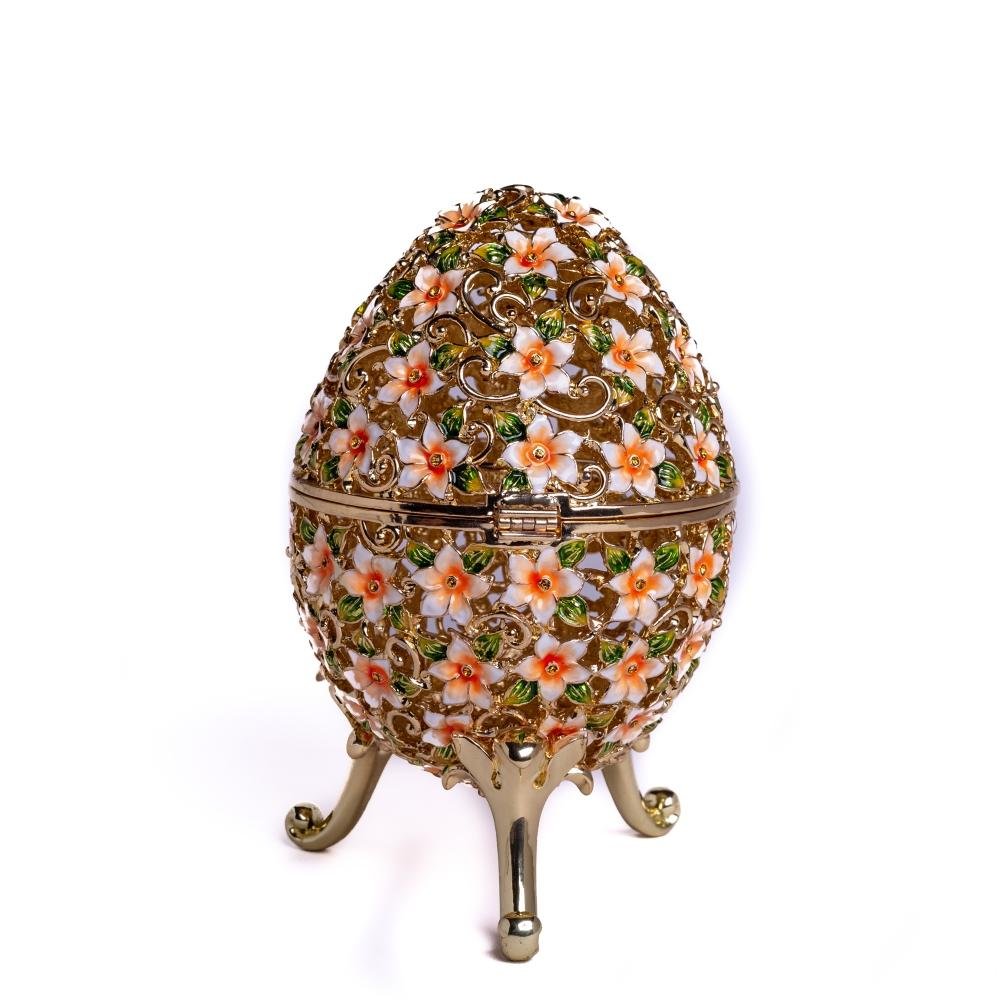 Faberge Egg Decorated with Flowers-4