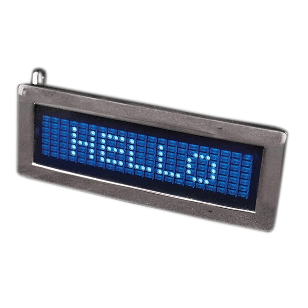 LED Programmable Scrolling Text Belt Buckle-0