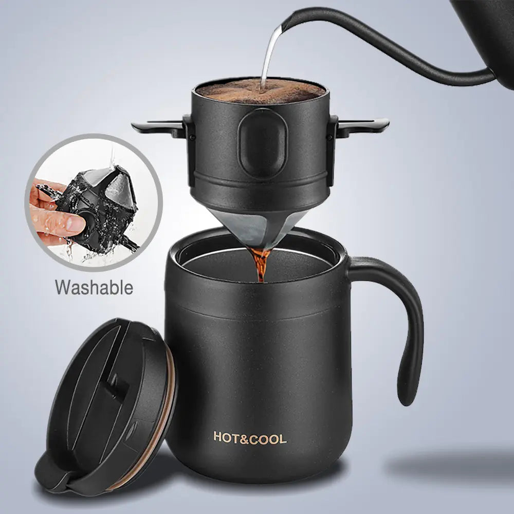 Portable Camping V60 Coffee Set with Mug and Filter