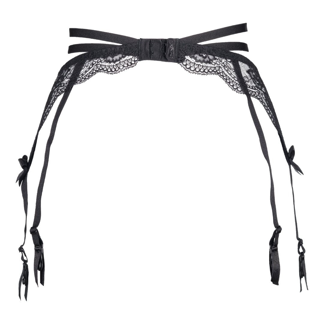 Axami French Kiss Sexy Sheer Lace Garter Belt-4