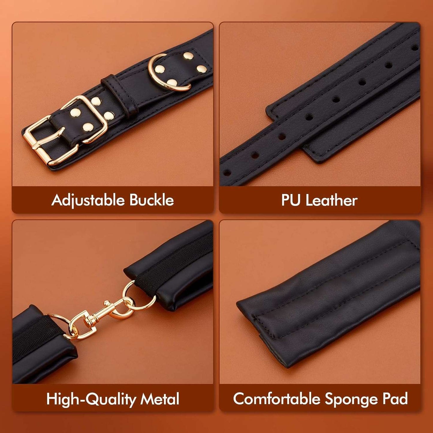 Full-Body Neck-to-Ankle BDSM Restraint Kit-3