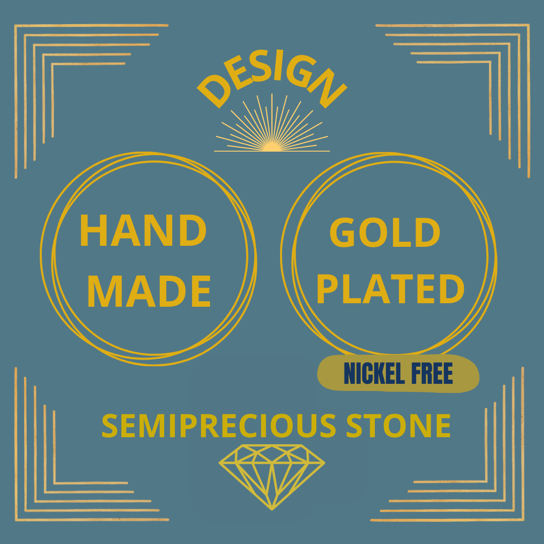 Anillo 3 piedras semipreciosas - bañado en oro-4