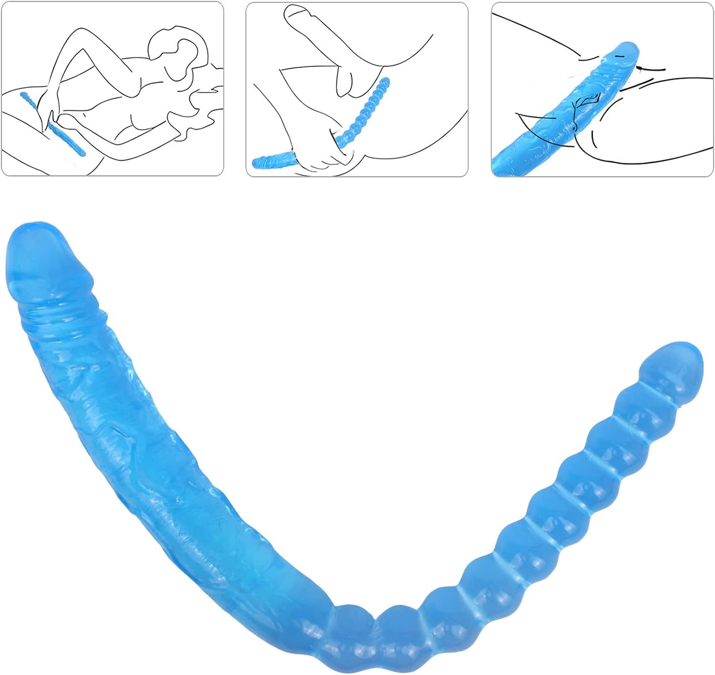 GildedRush Double-Ended Dildo for Dual Pleasure-1
