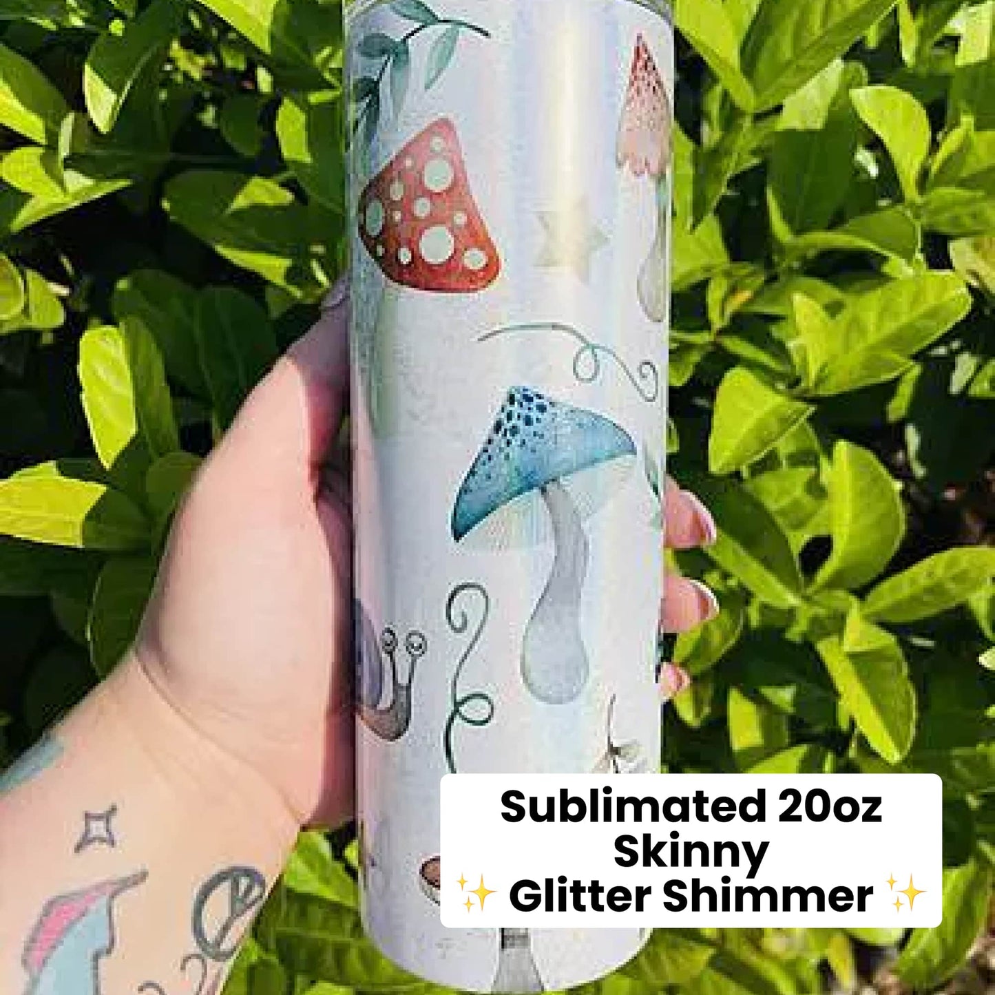 20oz Skinny Tumbler Glitter Shimmer DESTASH-2