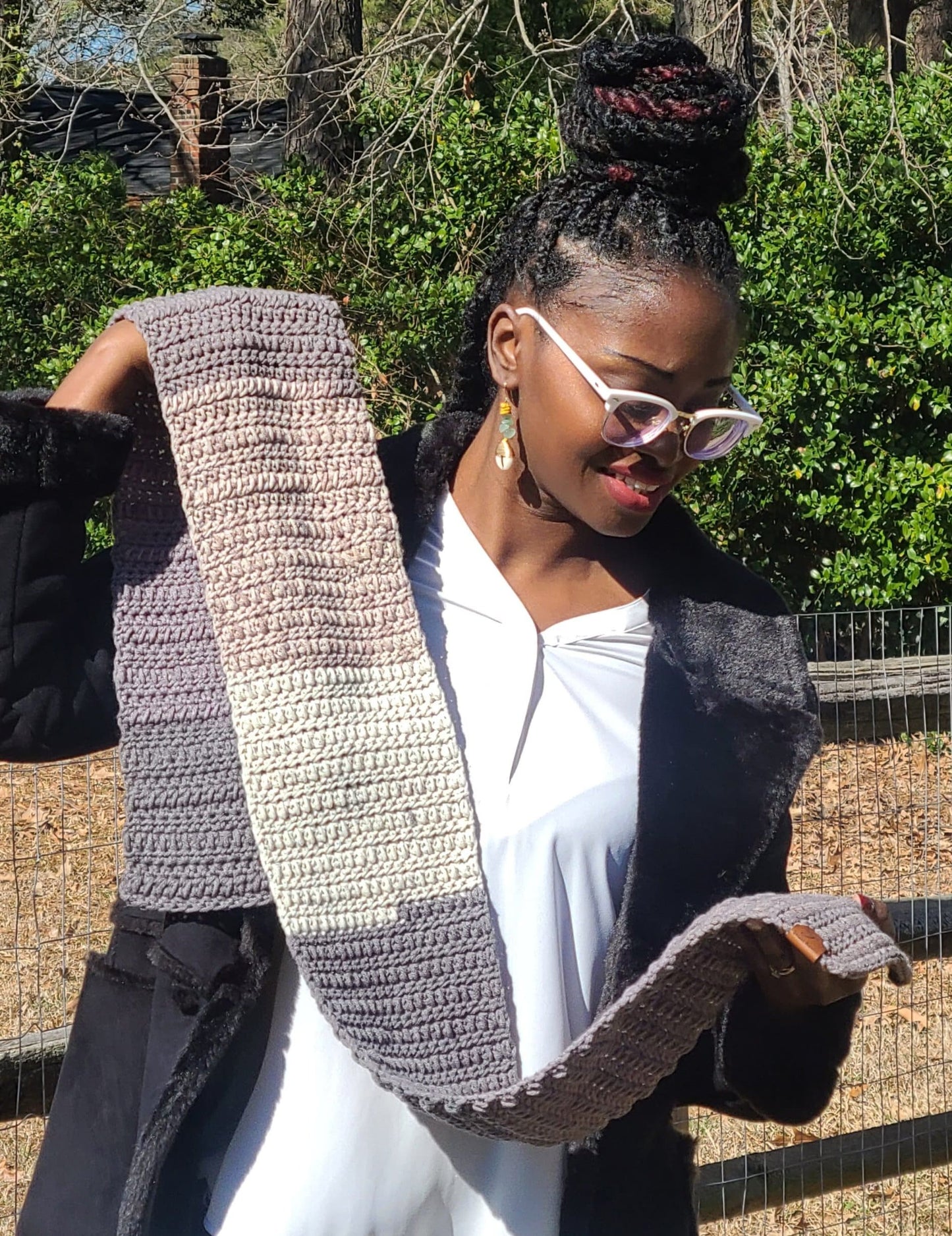 Blends of Gray Scarf-3