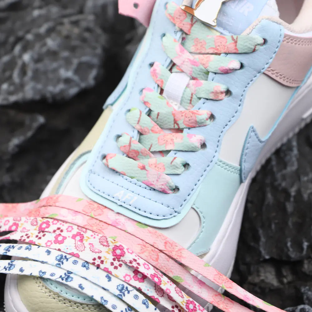 Cherry Blossom Pink Decorative Shoelaces for Women