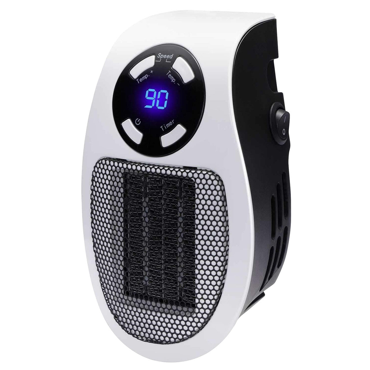 Brentwood 350 Watt Plug-In Wall Outlet Personal Space Heater in White-0