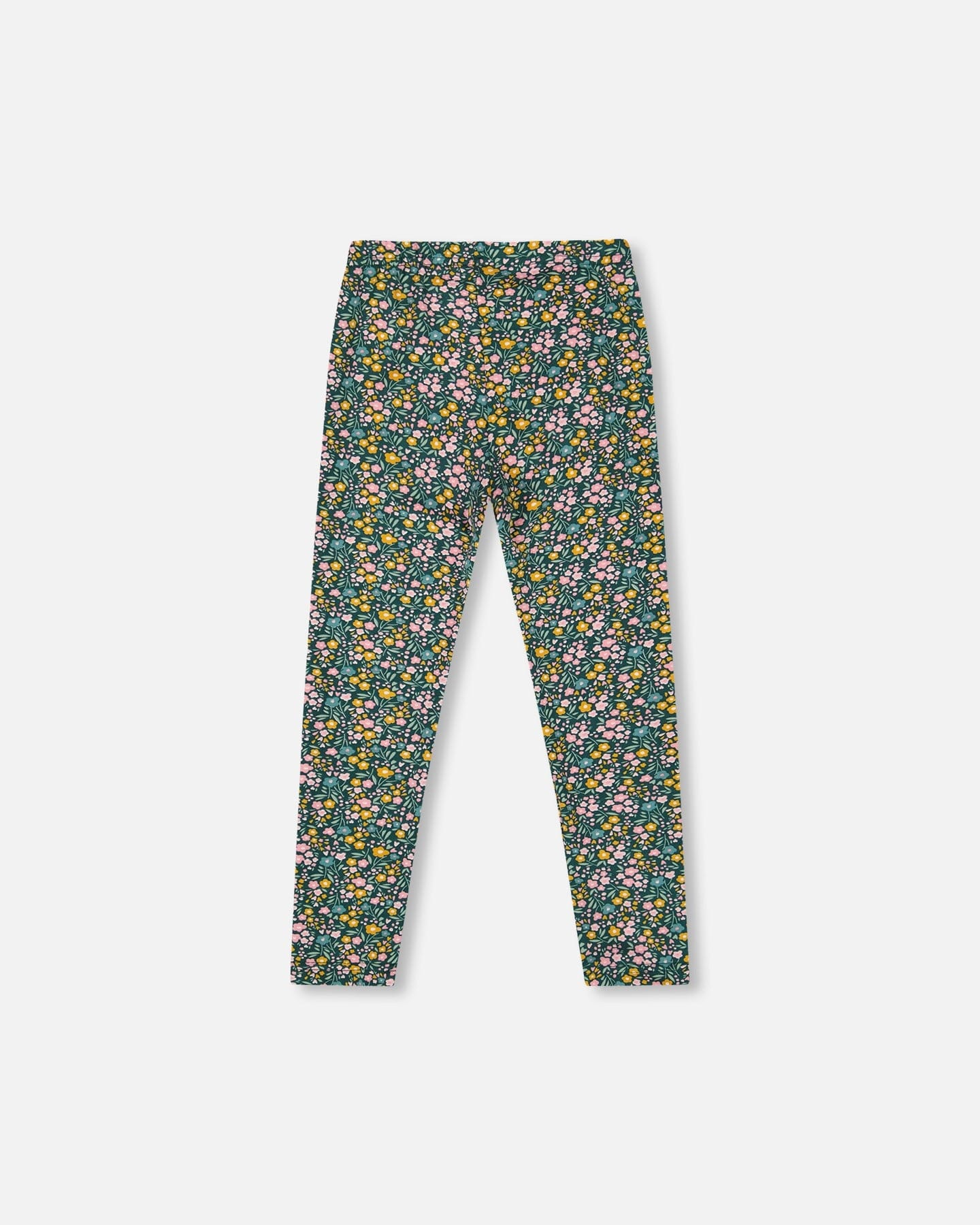 Leggings Green With Flower Print-3
