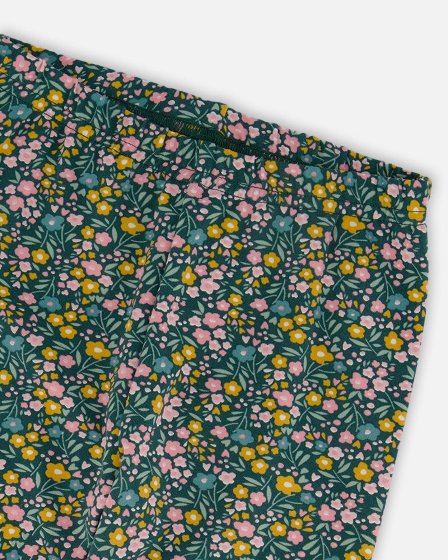 Leggings Green With Flower Print-4