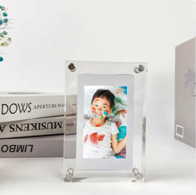 Acrylic Transparent Digital Photo Frame & Video Player