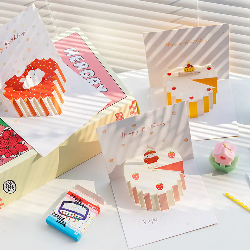 Creative 3D Personalized Cute Paper Carving Card