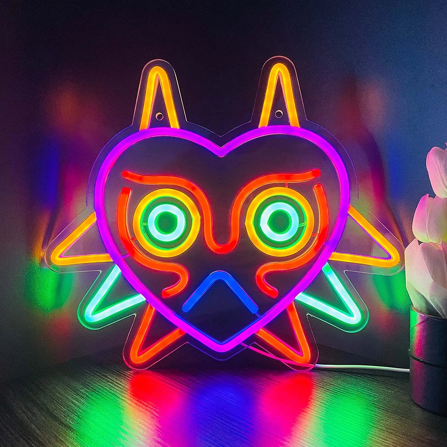LED Neon Owl Sign Light for Bedroom Atmosphere Decor