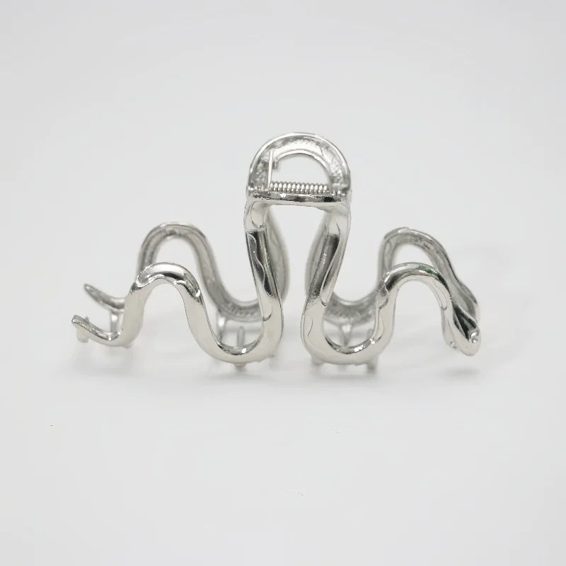 Slytherin Silver Serpent Barrettes