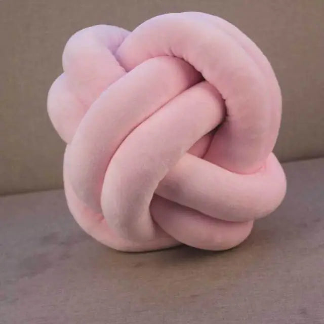 Knot Ball Pillow and Twisted Flower Cushion