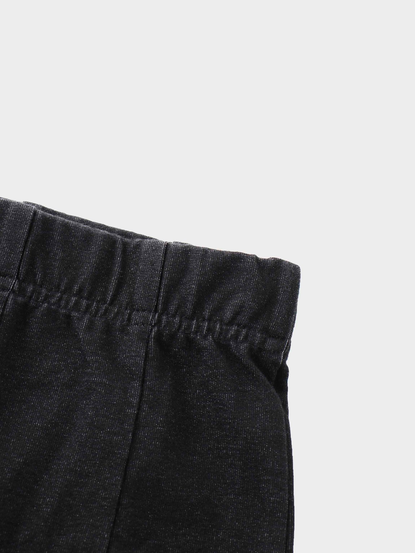Paneled Flare Skirt 25"-Solid Black-4