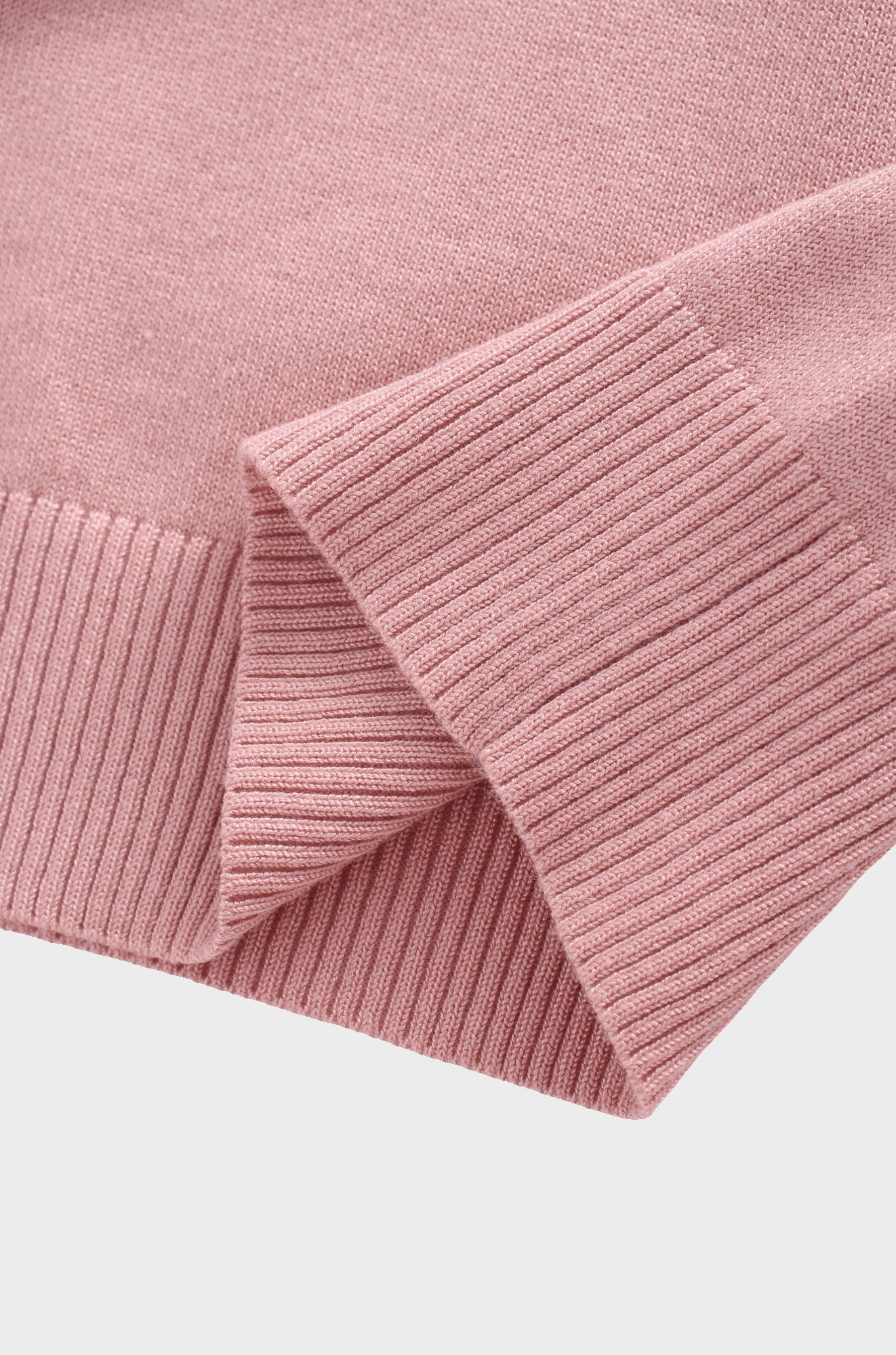 Basic Crew Sweater 3Q-Mauve-4