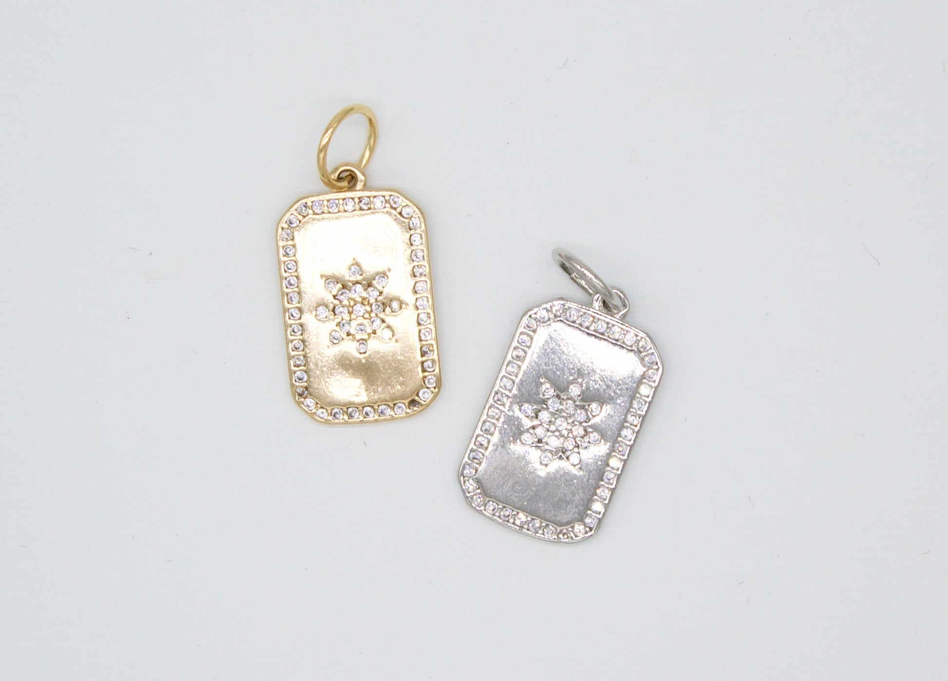 18K Gold Filled Star Tag Plate-0