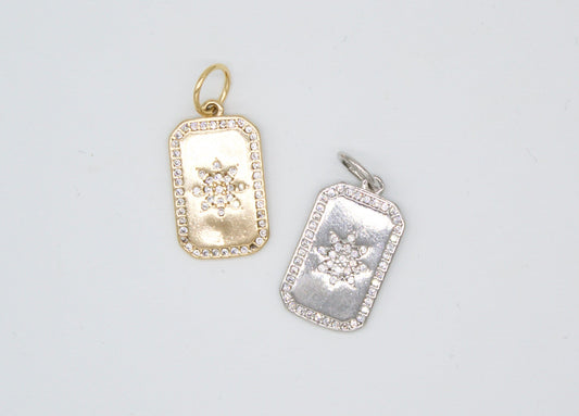 18K Gold Filled Star Tag Plate-0